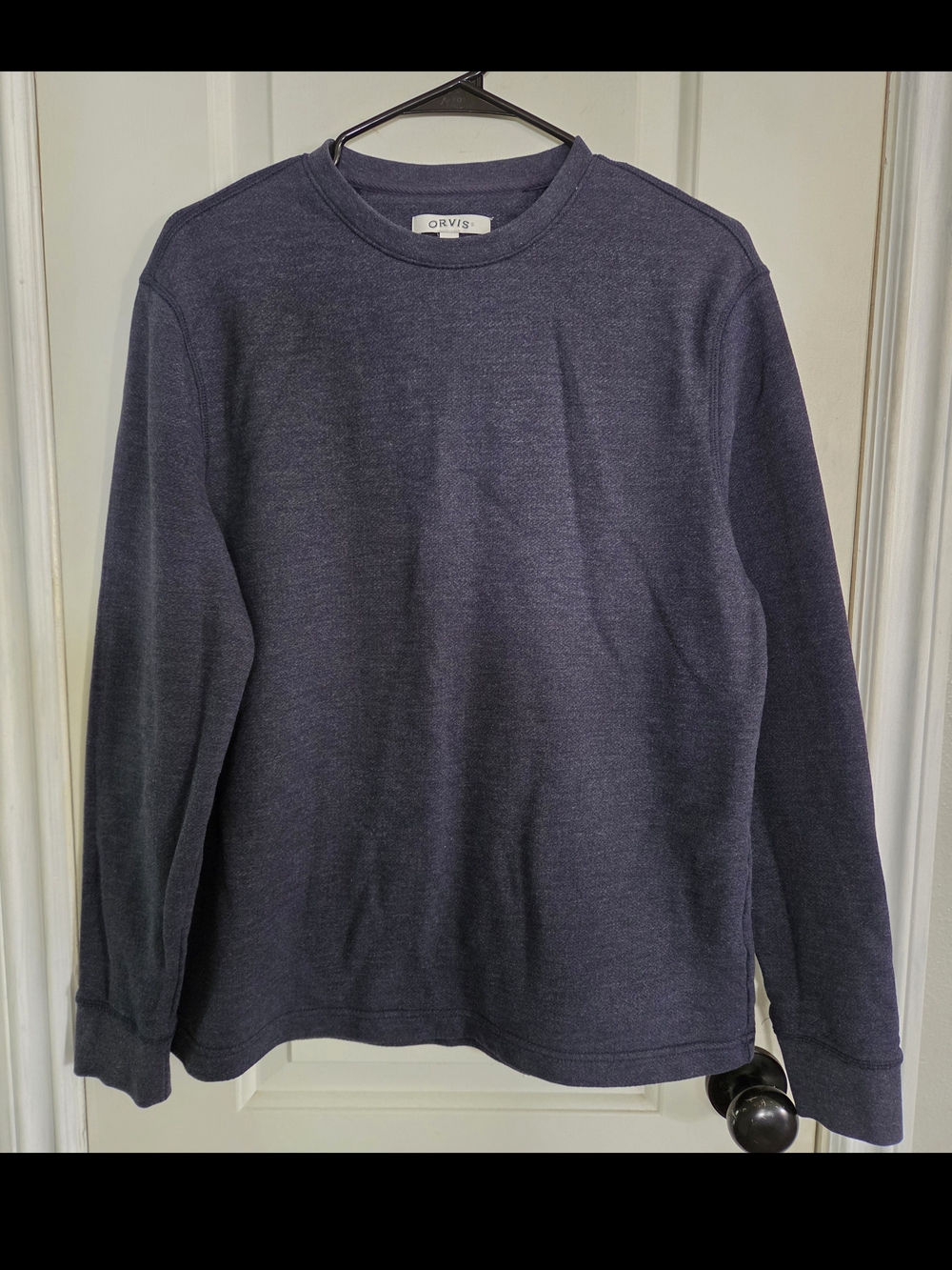 Orvis Men's Navy Crewneck Pullover